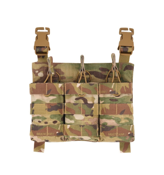 3 Mag bungee MULTICAM magazine pouch panel