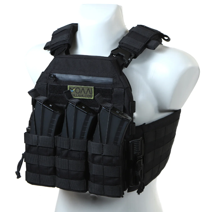 Плитоноска МИЦЬ 2.0 с функцией быстрого сброса, черная (PLATE CARRIER) МОЛЛИ PL-022