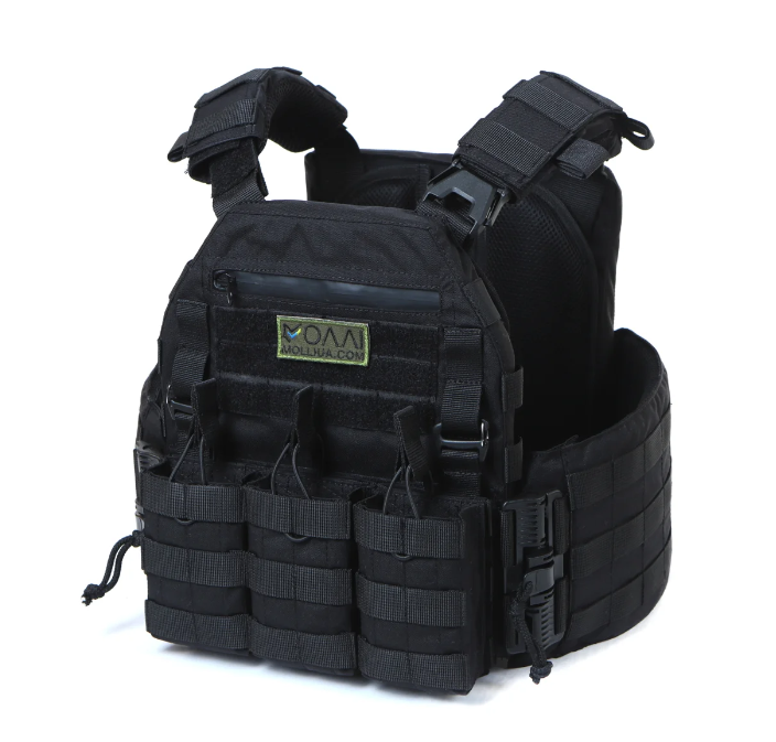 Плитоноска МИЦЬ 2.0 с функцией быстрого сброса, черная (PLATE CARRIER) МОЛЛИ PL-022